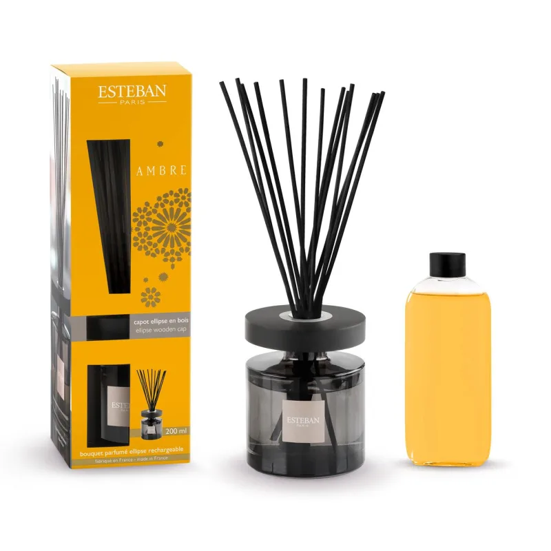 Difuzor Parfum Ellipse Ambre 200ml - Esteban Paris Parfums - Image 1