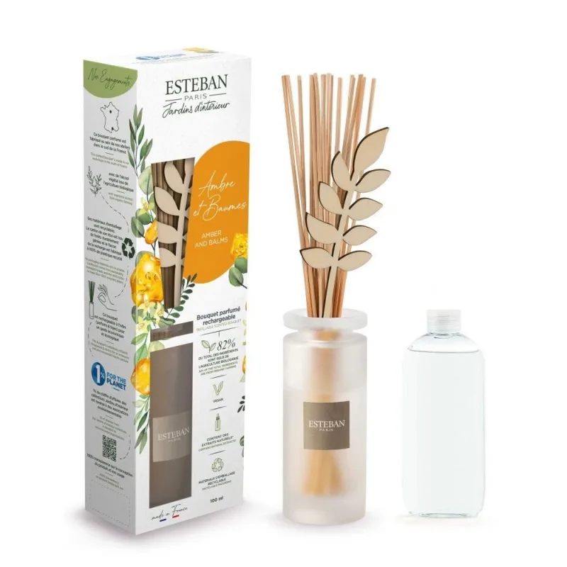 Difuzor Parfum Amber&Balms 100ml - Esteban Paris Parfums - Image 1