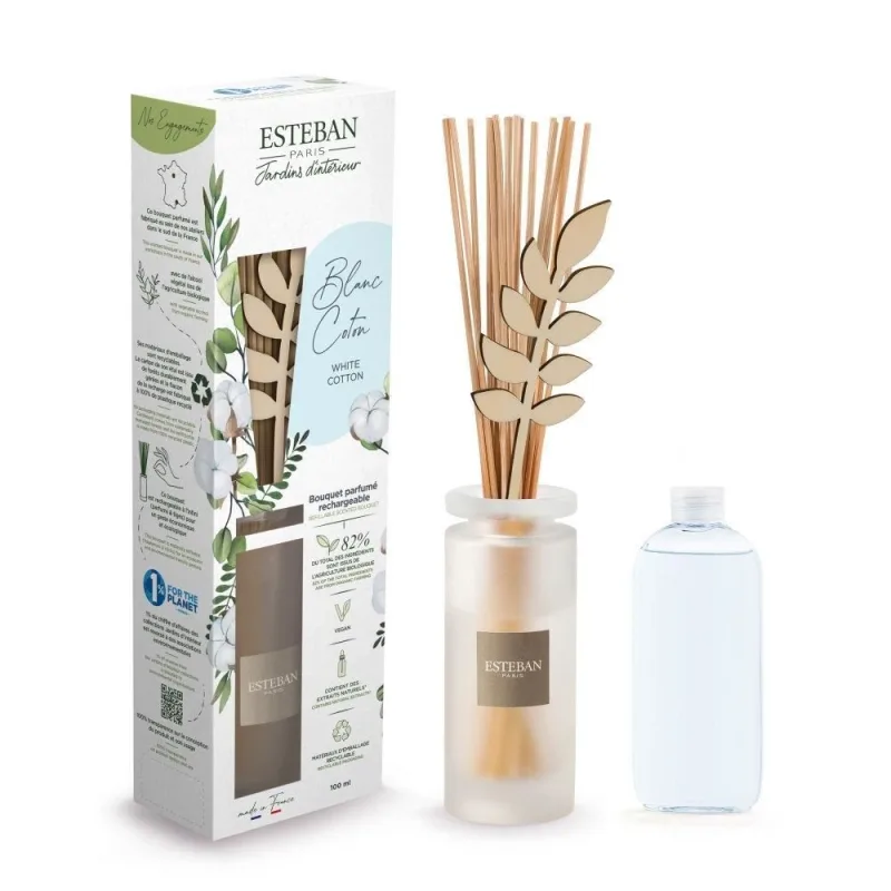 Difuzor Parfum White Cotton 100ml - Esteban Paris Parfums - Image 1
