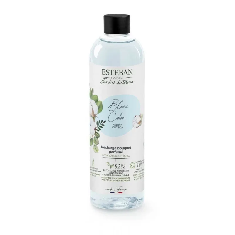Rezerva parfum 250ml White Cotton - Esteban Paris Parfums - Image 1