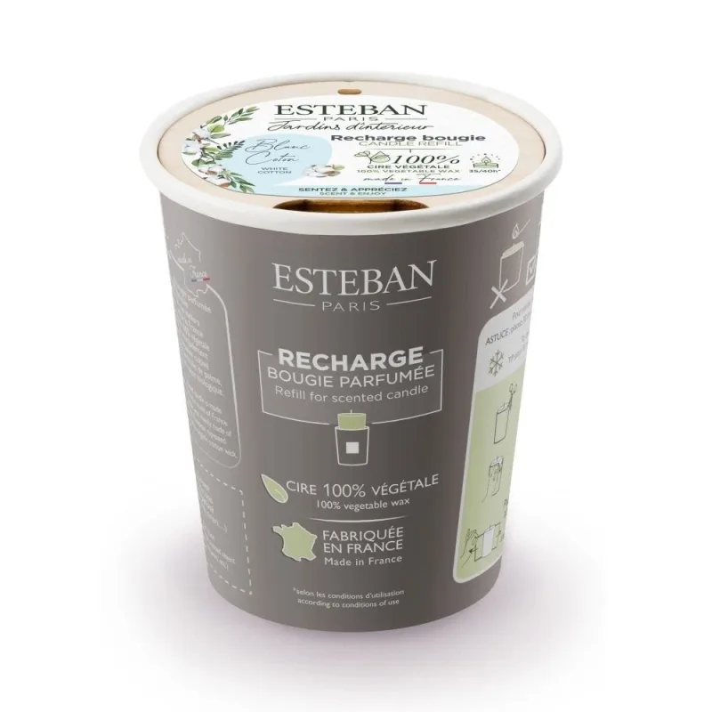 Rezerva Lumanare White Cotton - Esteban Paris Parfums - Image 1