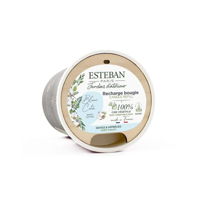 Rezerva Lumanare White Cotton - Esteban Paris Parfums - Image 2