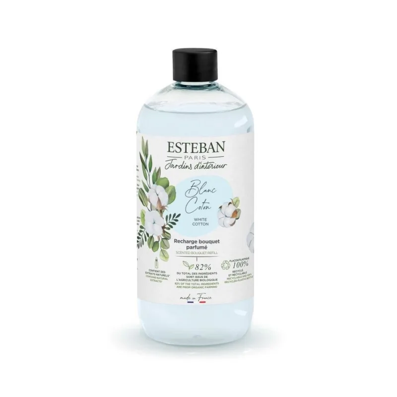 Rezerva parfum 500ml White Cotton - Esteban Paris Parfums - Image 1