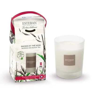 Lumanare parfumata Incense& Black Tea 180g - Esteban Paris Parfums