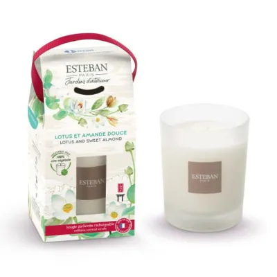 Lumanare parfumata Lotus&Sweet Almond - Esteban Paris Parfums