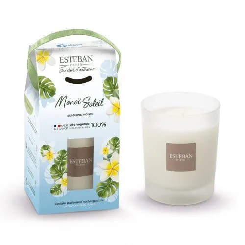 Lumanare parfumata Take-Away 180g Sunshine Monoi - Esteban Paris Parfums - Image 1