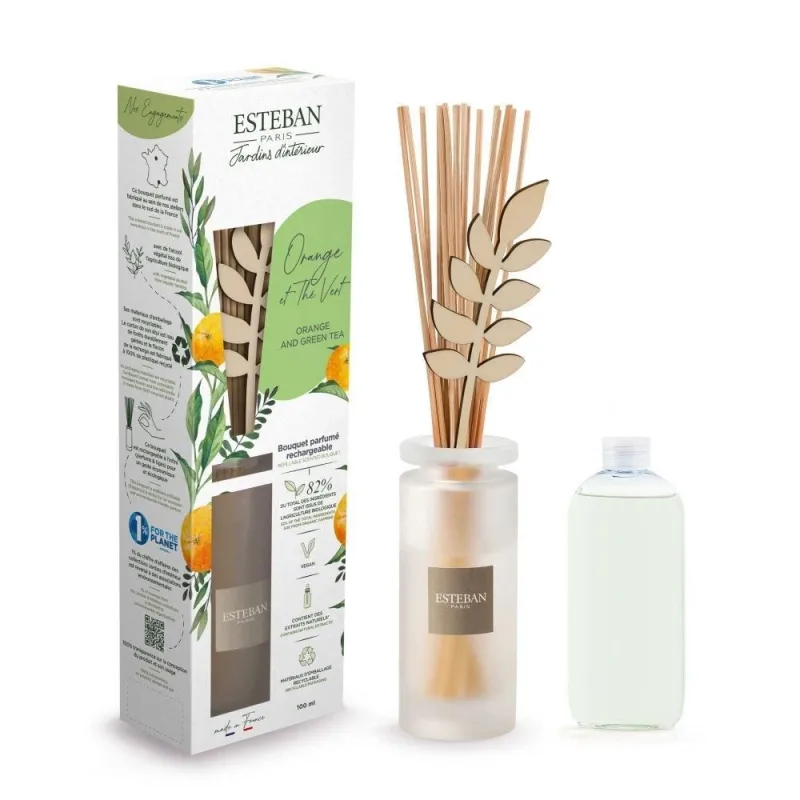 Difuzor Parfum Orange&Green Tea 100ml - Esteban Paris Parfums - Image 1