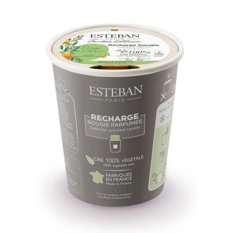 Rezerva Lumanare Orange&Green Tea - Esteban Paris Parfums - Image 1
