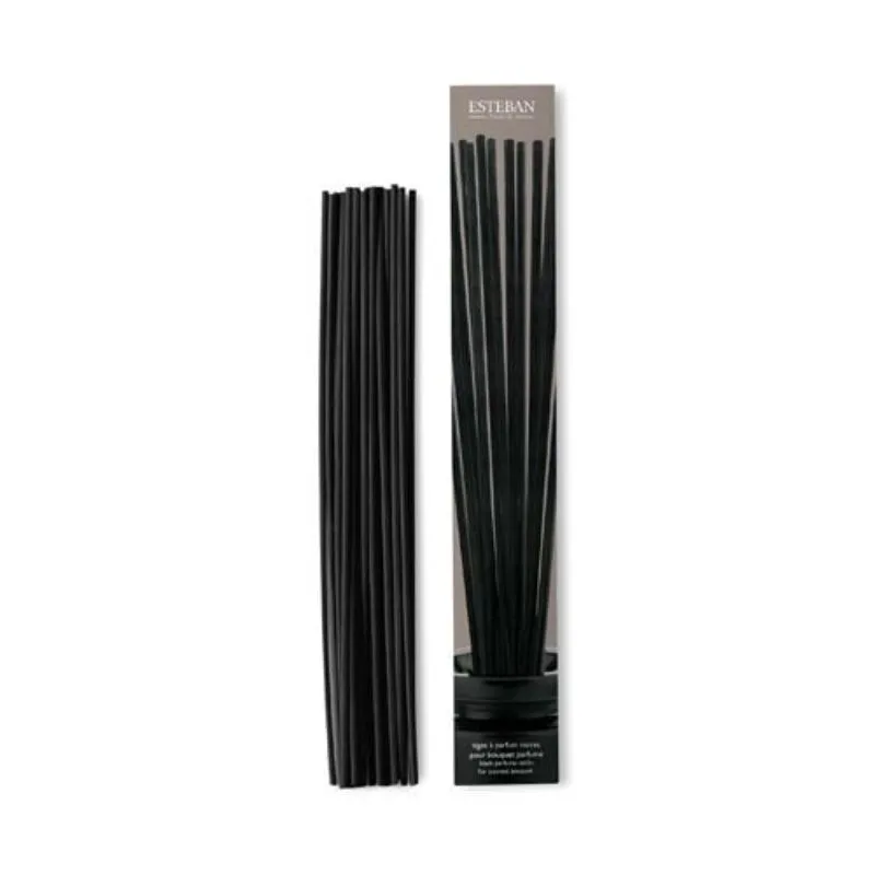 Betisoare Vegetale Negre Pt Difuzor Parfum 25cm - Esteban Paris Parfums - Image 1