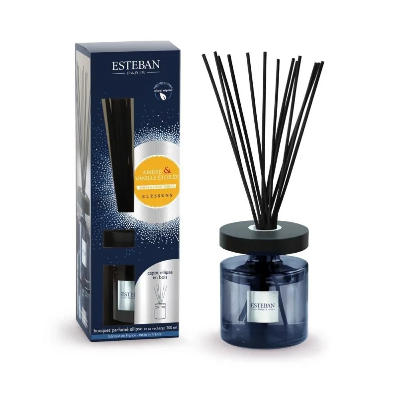 Difuzor Parfum Ellipse Amber&Vanilla 200ml - Esteban Paris Parfums - Image 1