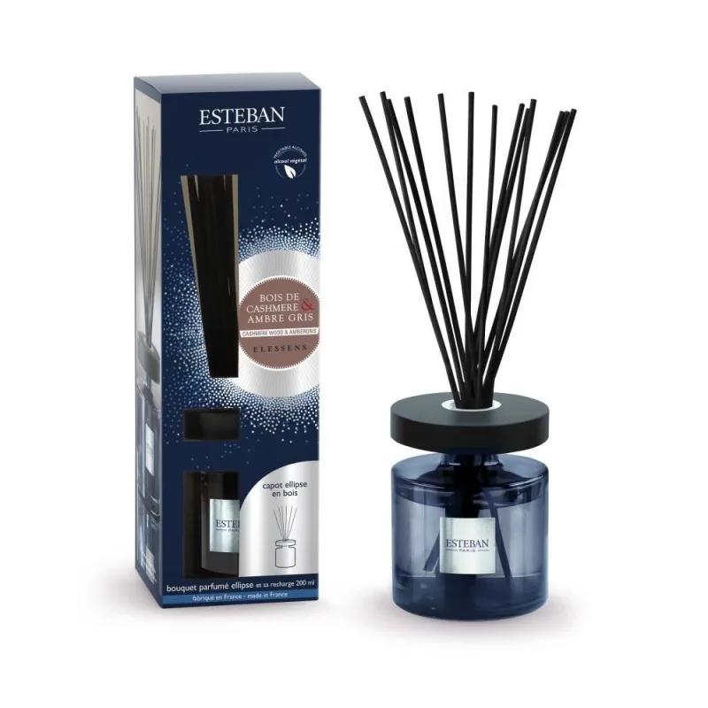Difuzor Parfum Ellipse Cashmere Wood&Ambergris 200ml - Esteban Paris Parfums - Image 1