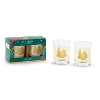 Set 2 lumanari parfumate mini 70g Exquisite Fir - Esteban Paris Parfums