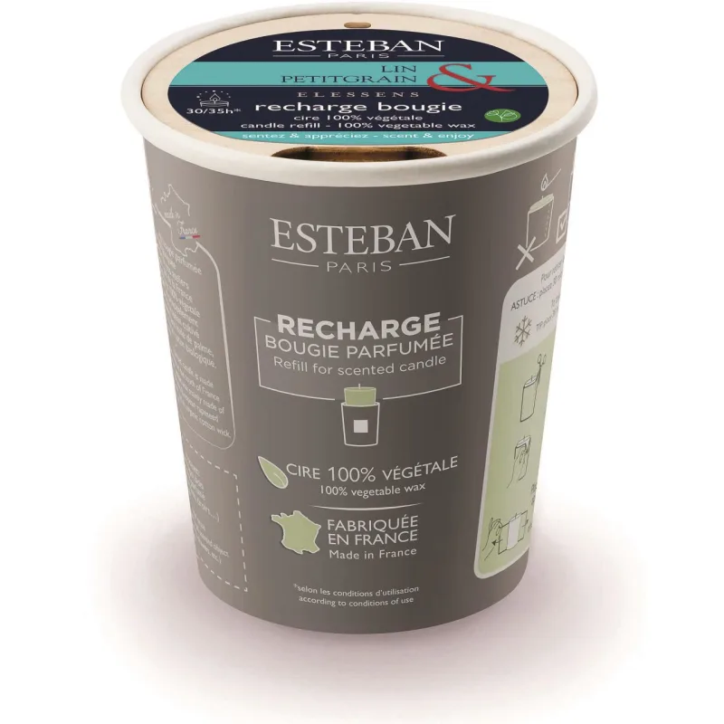 Rezerva Lumanare Linen&Petitgrain - Esteban Paris Parfums - Image 1