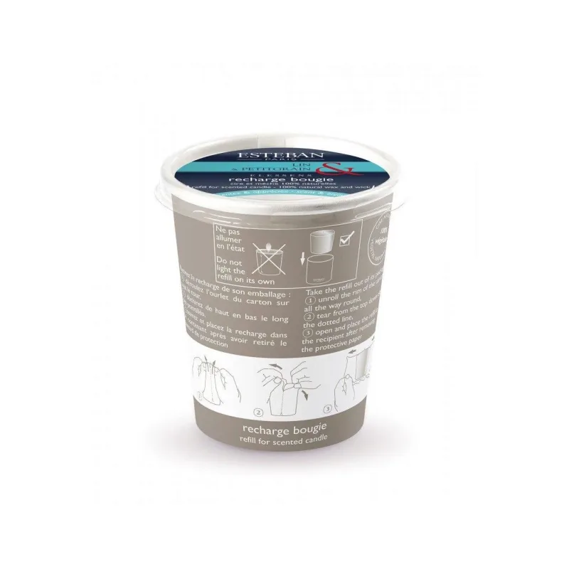 Rezerva Lumanare Linen&Petitgrain - Esteban Paris Parfums - Image 3