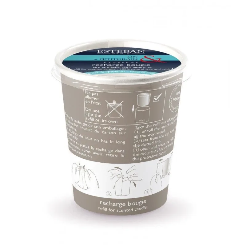 Rezerva Lumanare Linen&Petitgrain - Esteban Paris Parfums - Image 4