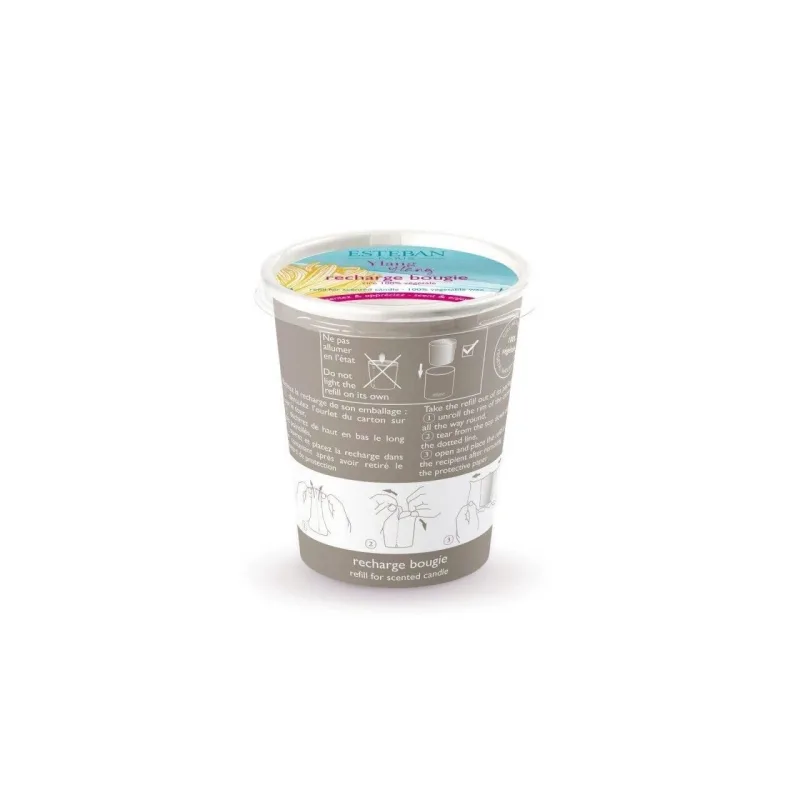 Rezerva Lumanare Parfumata Ceai Alb&Ylang Ylang - Esteban Paris Parfums - Image 1