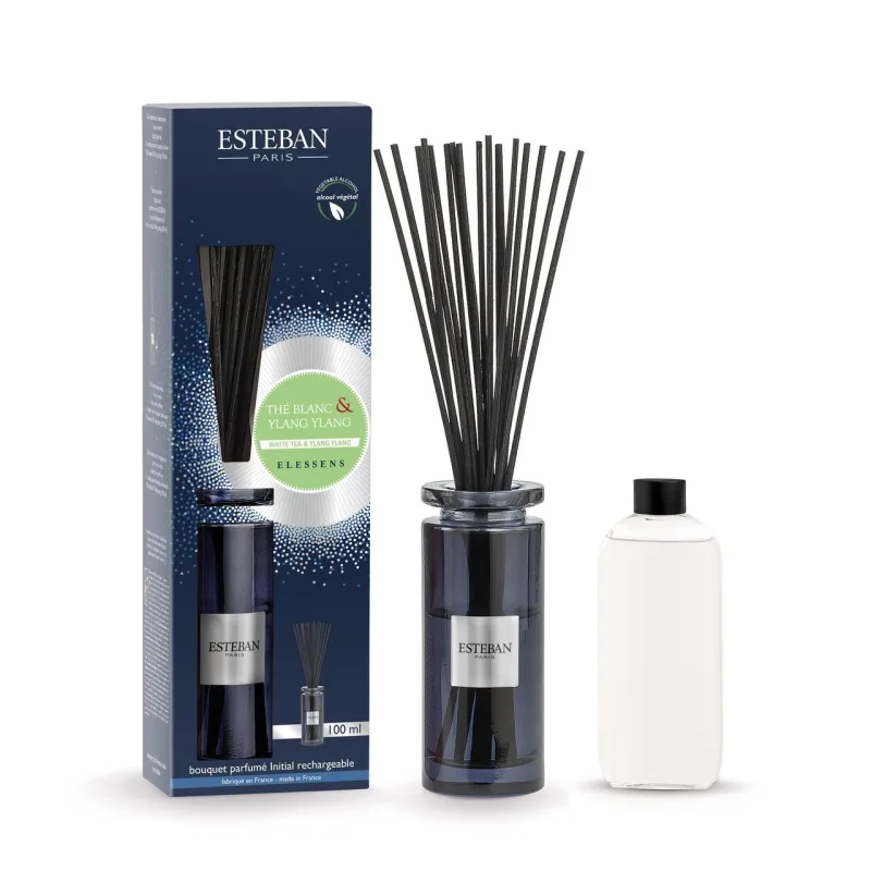 Difuzor Parfum Thé blanc&Ylang-Ylang 100ml - Esteban Paris Parfums - Image 1