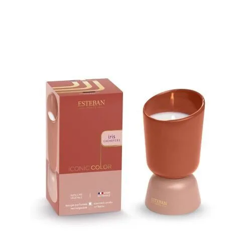 Lumanare parfumata Iconic Color 220g Iris Cachemire - Esteban Paris Parfums - Image 1