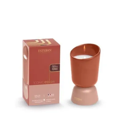 Lumanare parfumata Iconic Color 220g Teck&Tonka - Esteban Paris Parfums