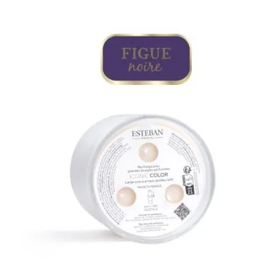 Rezerva  lumanare parfumata Iconic Color 400g  Figue Noire - Esteban Paris Parfums