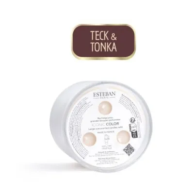 Rezerva  lumanare parfumata Iconic Color 400g  Teck&Tonka - Esteban Paris Parfums