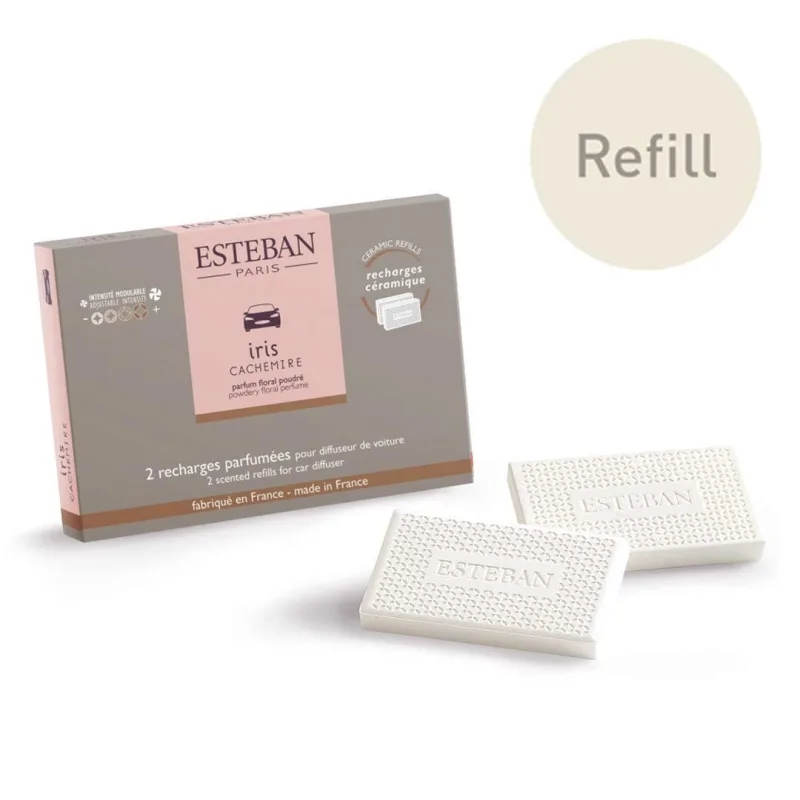 Refil parfumat pentru difuzor masina Iris Cachemire - Esteban Paris Parfums - Image 1