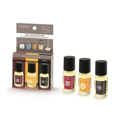 Set 3 esente ulei Teck&Tonka-Ambre-Neroli - Esteban Paris Parfums