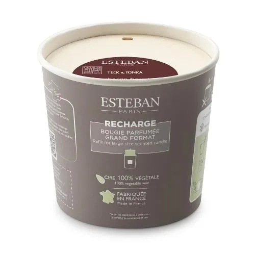 Rezerva Lumanare Teck&Tonka 450g - Esteban Paris Parfums - Image 1