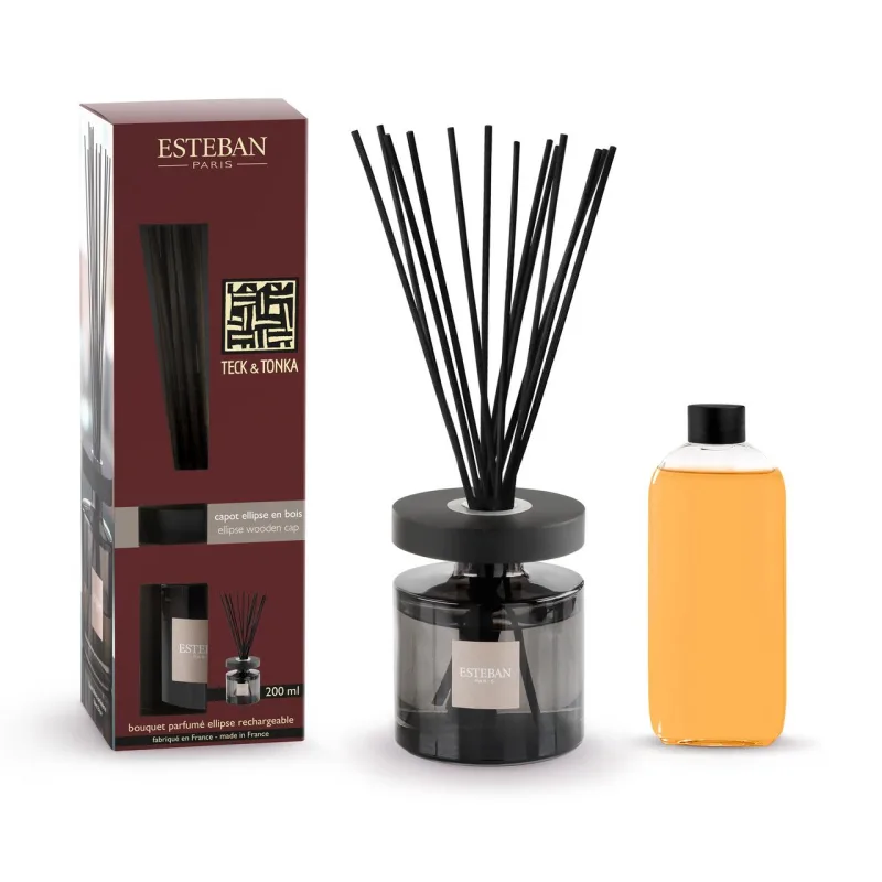 Difuzor Parfum Ellipse Teck&Tonka 200ml - Esteban Paris Parfums - Image 1