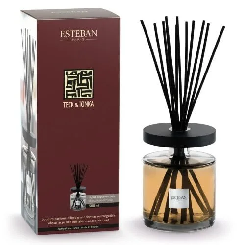 Difuzor Parfum Ellipse Teck&Tonka 500ml - Esteban Paris Parfums - Image 1