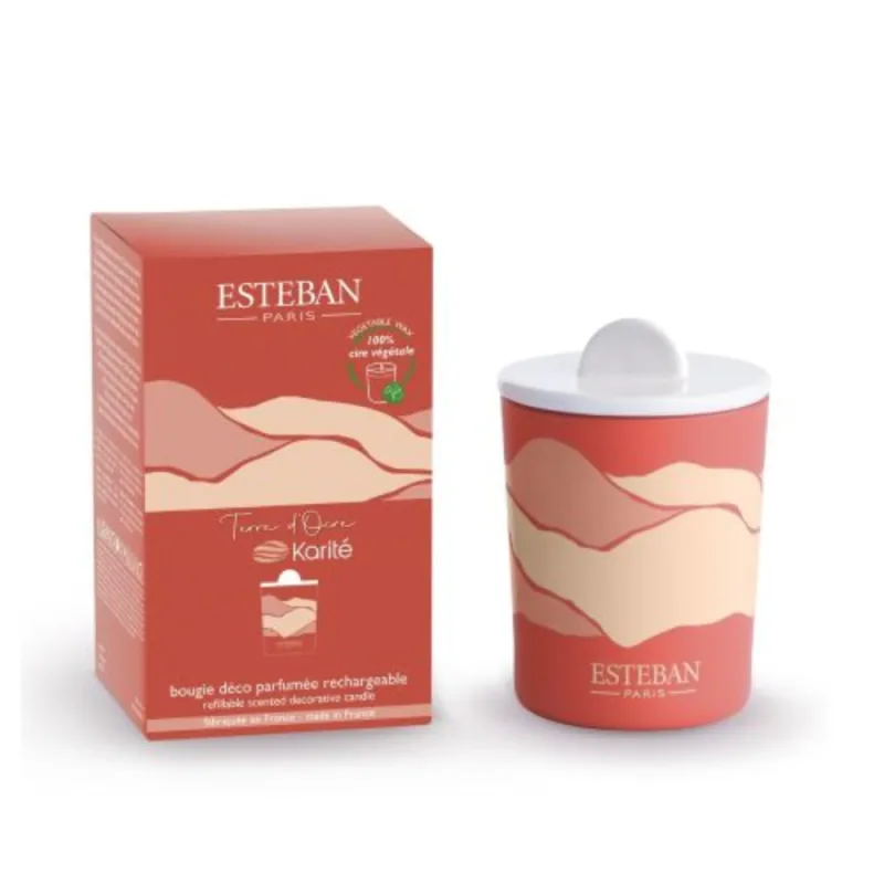 Lumanare parfumata reincarcabila Terre D'ocre Karite 180 g - Esteban Paris Parfums - Image 1