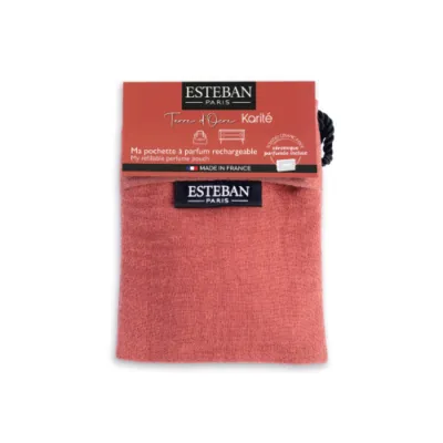 Saculet Parfumat Reincarcabil terracota Terre D'Ocre Karite - Esteban Paris Parfums