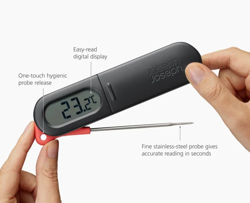 Termometru digital cu sonda ThermaPoint Black - JosephJoseph - Image 4