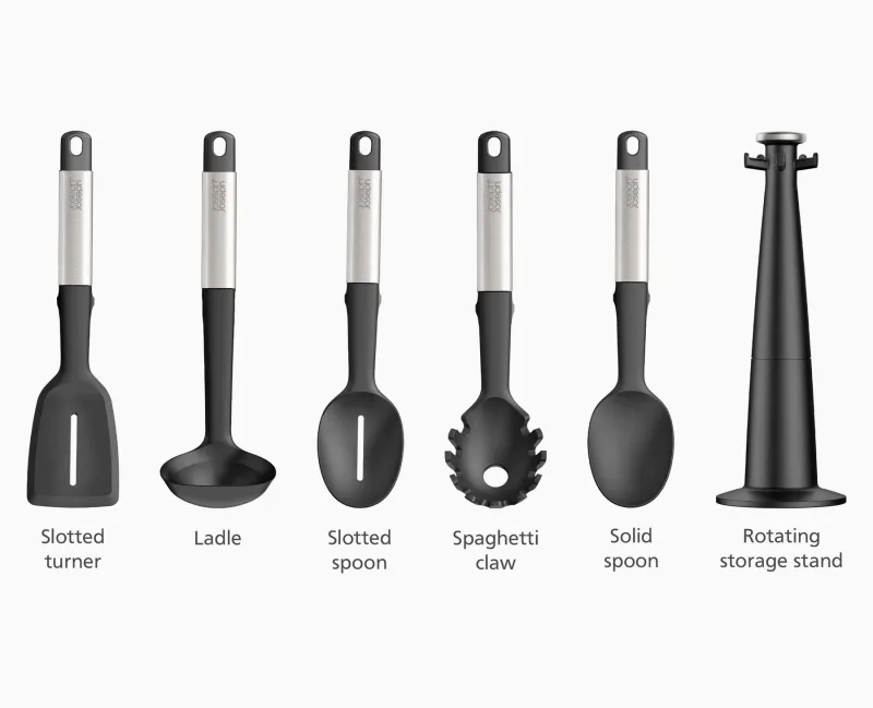 Set 5 Ustensile Bucatarie cu Suport Elevate Carousel - JosephJoseph - Image 6