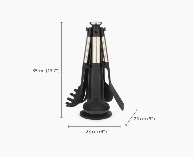 Set 5 Ustensile Bucatarie cu Suport Elevate Carousel - JosephJoseph - Image 7