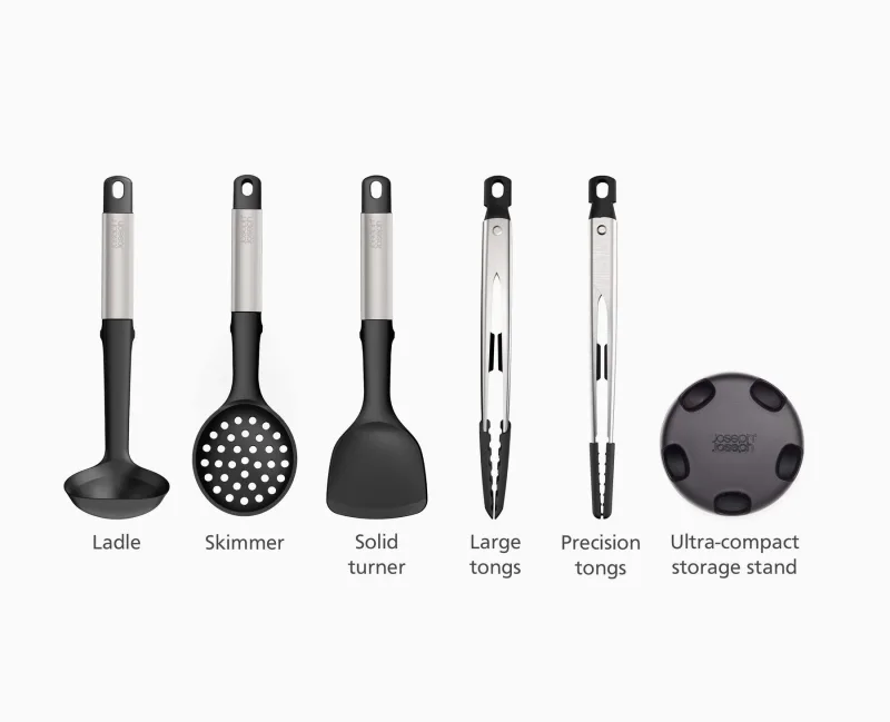 Set 5 ustensile bucatarie Elevate cu suport compact - JosephJoseph - Image 6