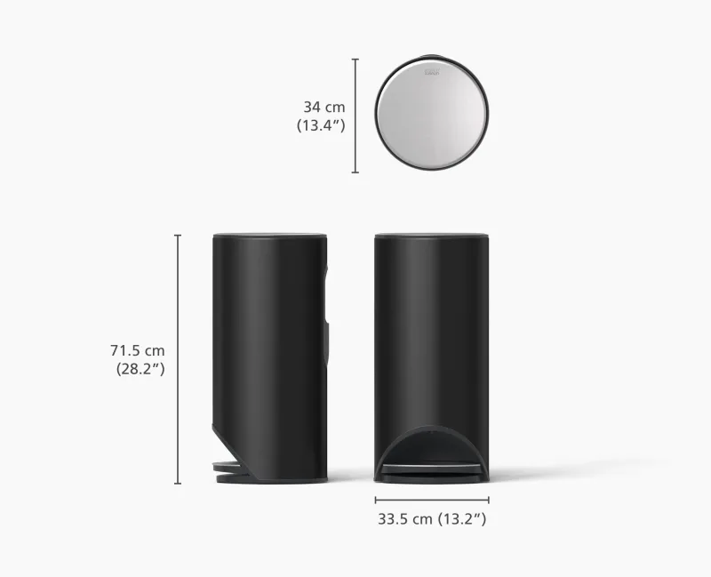 Coș de gunoi Arc 30L - Carbon Black - JosephJoseph - Image 3