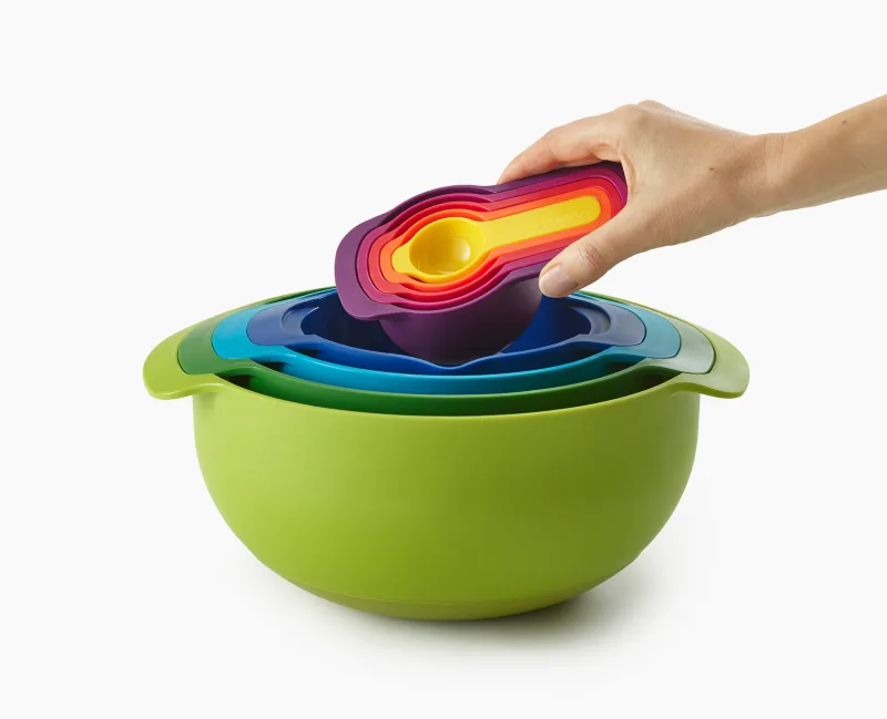 Nest Plus 9 Set Boluri cu Masuri Multicolor - JosephJoseph - Image 2