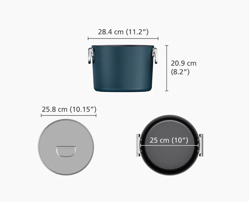 Oală cu capac Space 25cm - JosephJoseph - Image 4