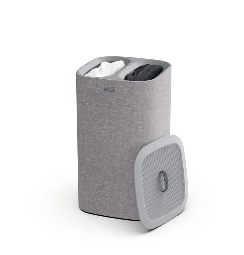 Cos pentru rufe 60L Tota Gri - JosephJoseph - Image 1