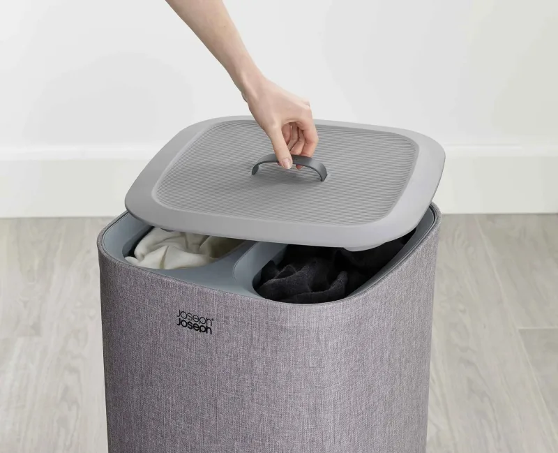 Cos pentru rufe 60L Tota Gri - JosephJoseph - Image 3