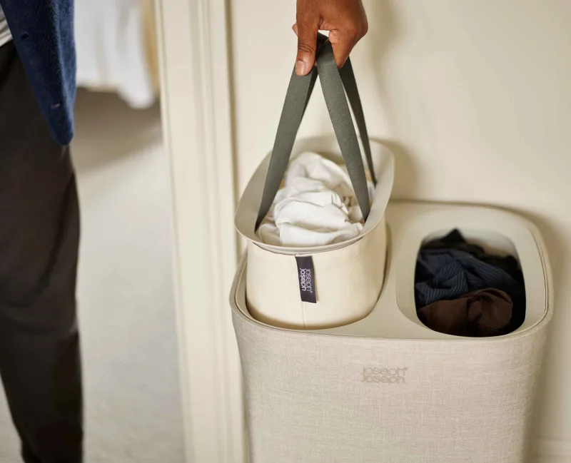Cos pentru rufe 60L Tota Ecru - JosephJoseph - Image 3