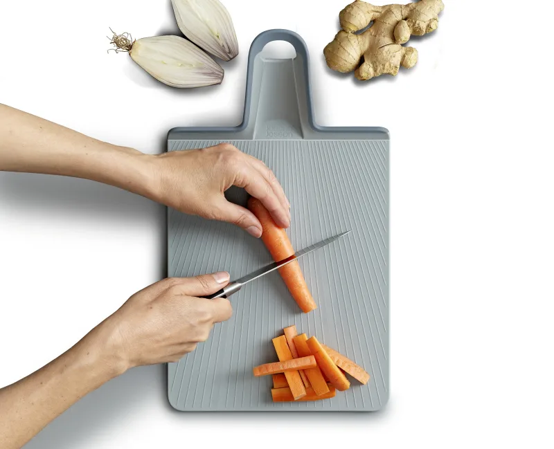 Tocator Chop2Pot Pliabil Plus Albastru Pal - JosephJoseph - Image 2