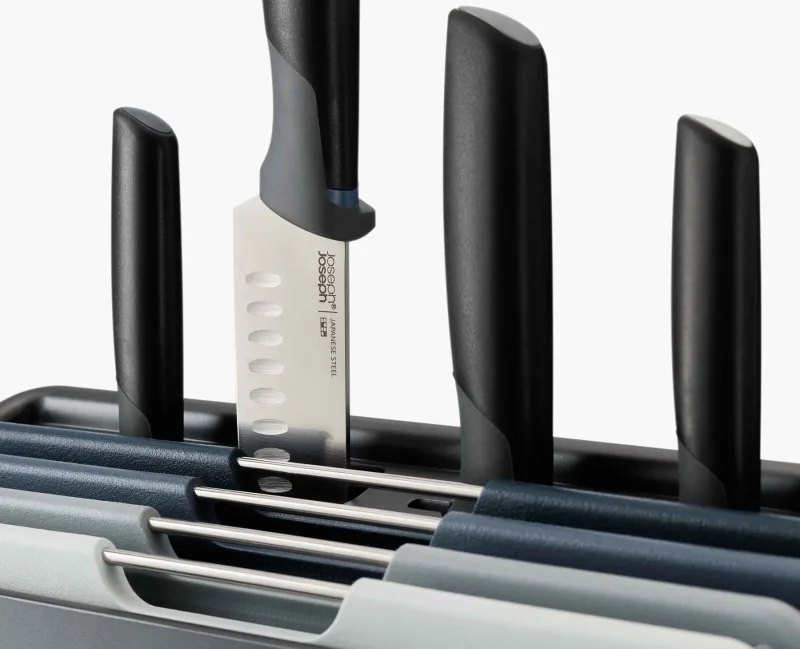 Set 4 tocatoare Folio Plus cu 4 cutite Graphite - JosephJoseph - Image 3