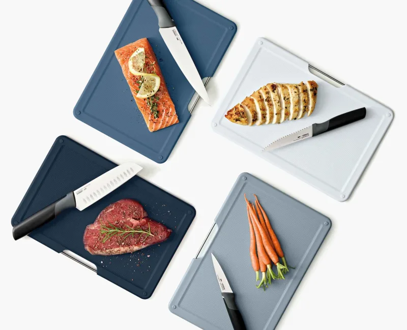Set 4 tocatoare Folio Plus cu 4 cutite Graphite - JosephJoseph - Image 5