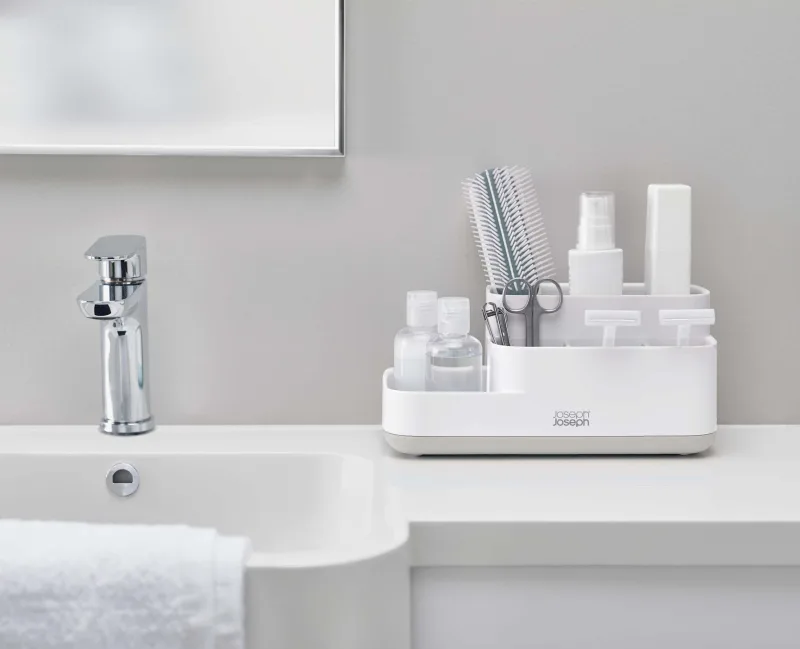 Organizator Accesorii Baie Easy-Store Gri/Alb - JosephJoseph - Image 2