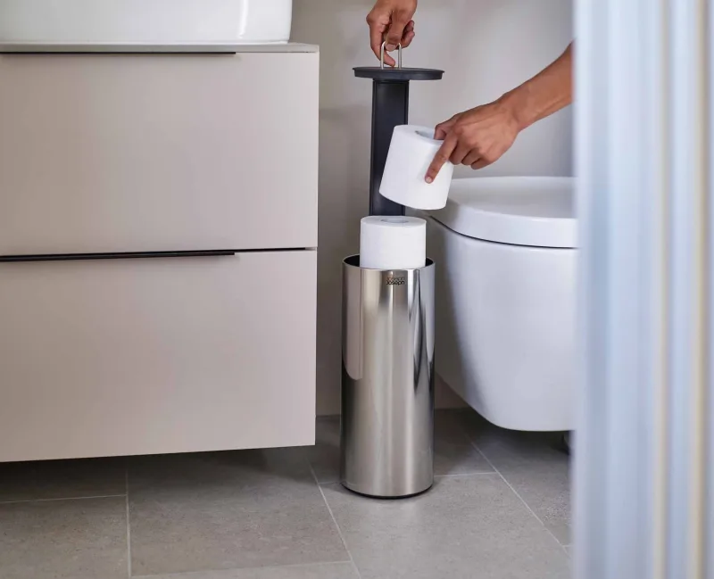 Suport baie hartie Easystore Luxe ascuns - JosephJoseph - Image 1