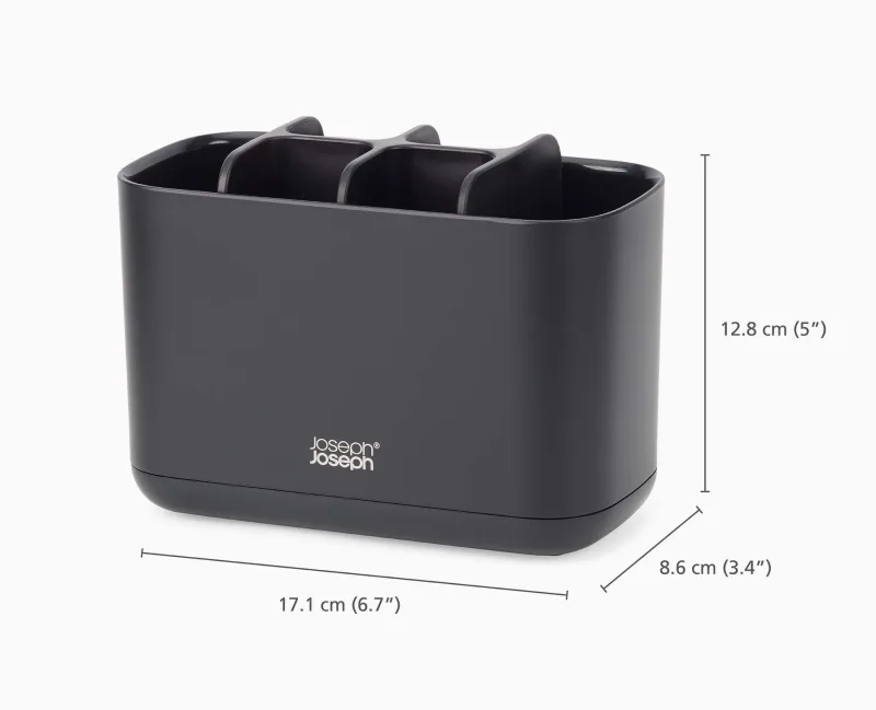 Organizator Periuta Dinti Easy-Store Large Negru - JosephJoseph - Image 7