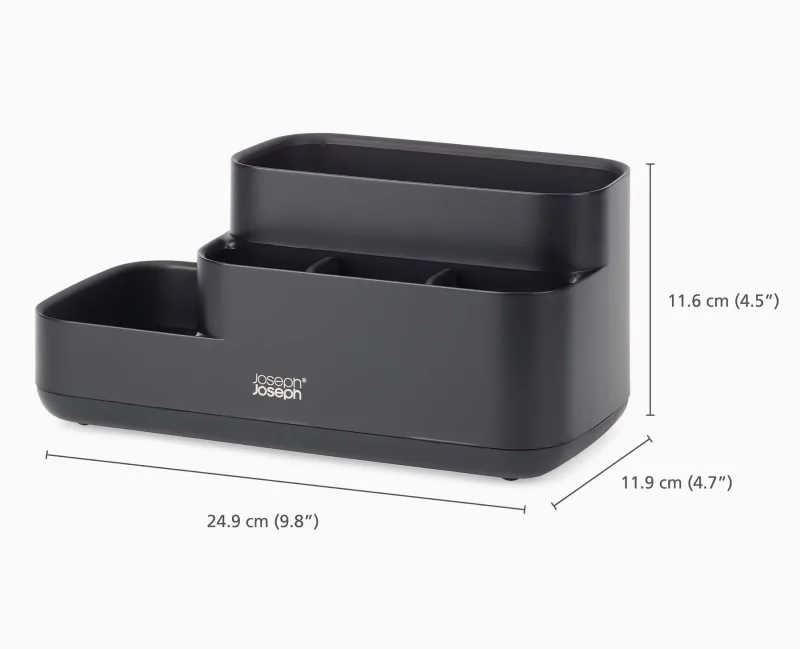 Organizator Accesorii Baie Easy-Store Negru - JosephJoseph - Image 5