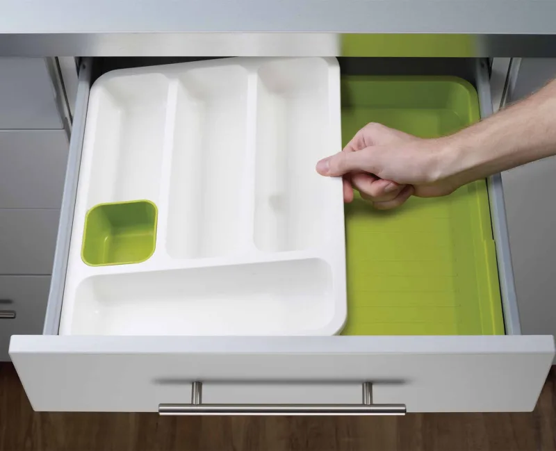Organizator Extensibil Pentru Tacamuri Alb/Verde - JosephJoseph - Image 3